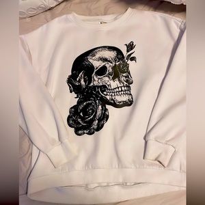 Buffbunny skull sweatshirt